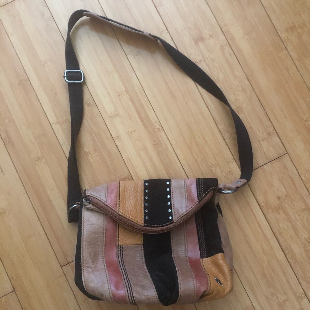 The Sak Patchwork Boho Studded Crossbody